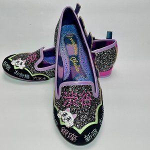 Irregular Choice Tokyo Skyline "Neko Nyan" Flat Woman's size US9/EU 40